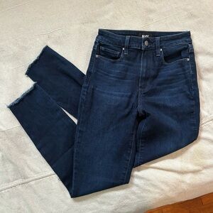 PAIGE Dark Blue High Rise Women's Jeans